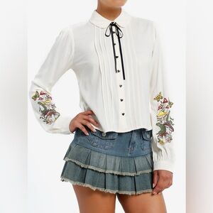 Thorn & Fable Mushroom Collared Shirt